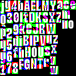 hidden image for font
